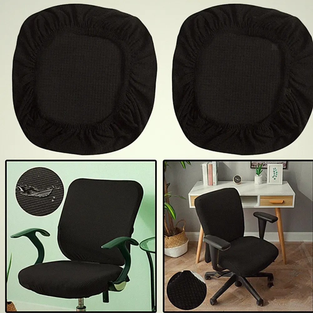2x Ergonomischer Bürostuhlbezug für Maximalen Komfort Und Schutz , Black