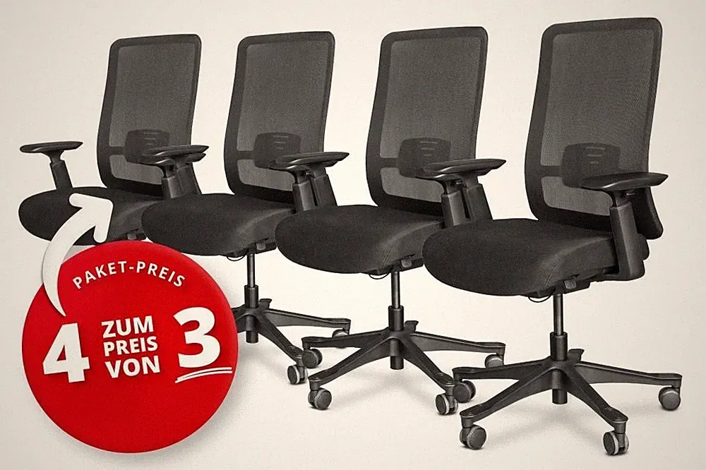 4 für 3 kaufen! Ergonomischer Bürostuhl Lendenwirbelstütze Drehstuhl Netzrücken