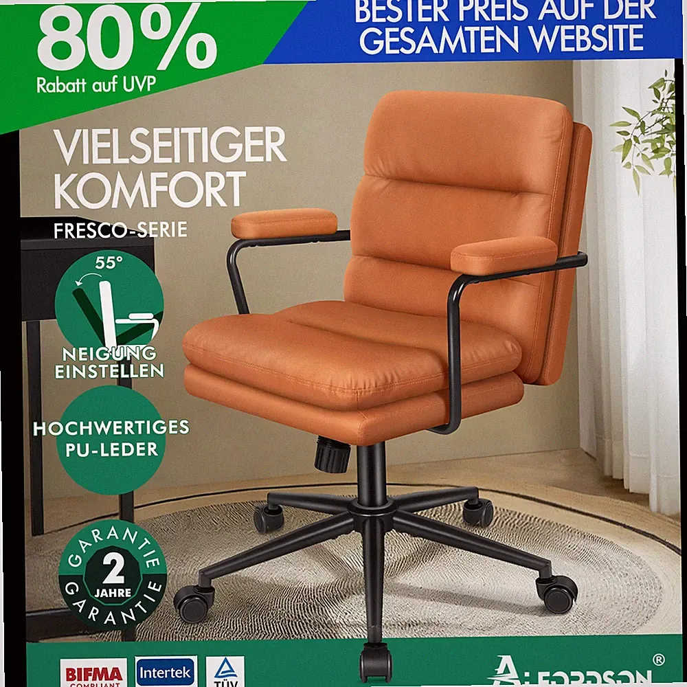ALFORDSON Bürostuhl Ergonomisch Chefsessel Computerstuhl Arbeitsplatzstuhl