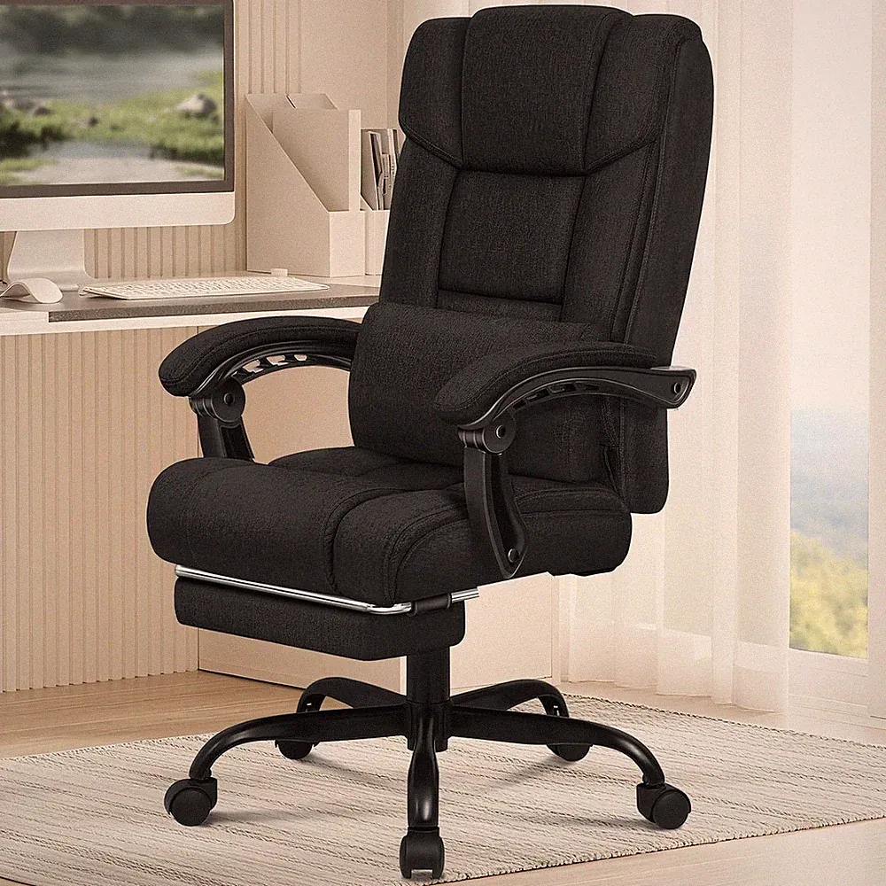ALFORDSON Ergonomischer Bürostuhl, Computer-Schreibtischstuhl Mit Fußstütze, Net