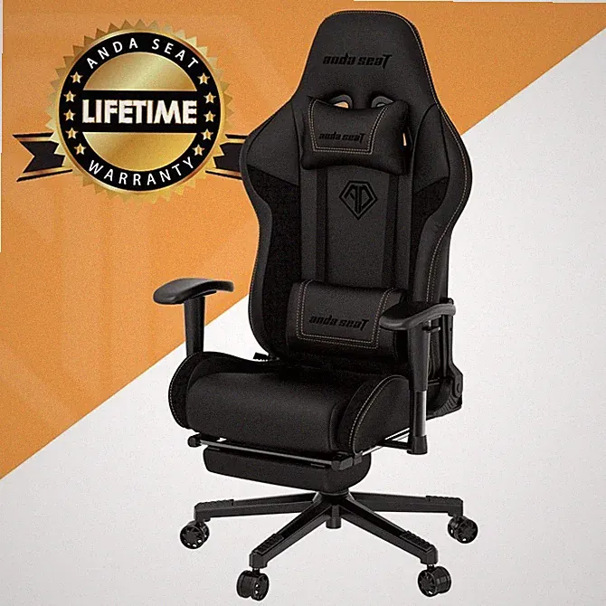 Anda Seat Jungle 2 tlg Gaming Stuhl gepolstert gepolstert Sitz schwarz gelb