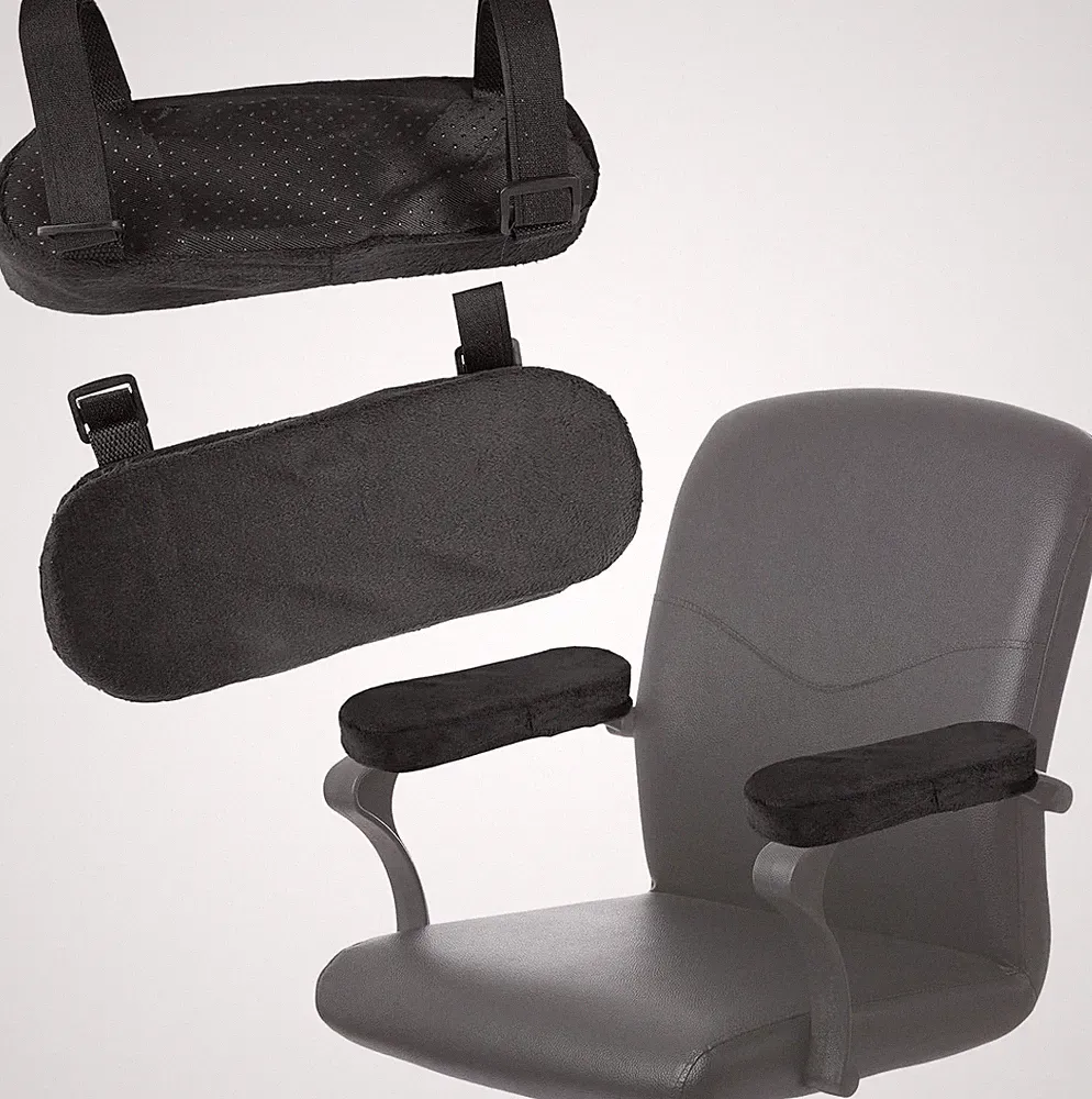 Armlehnen Polster Ergonomisch für Bürostuhl Gaming Stuhl Rollstuhl Schwarz