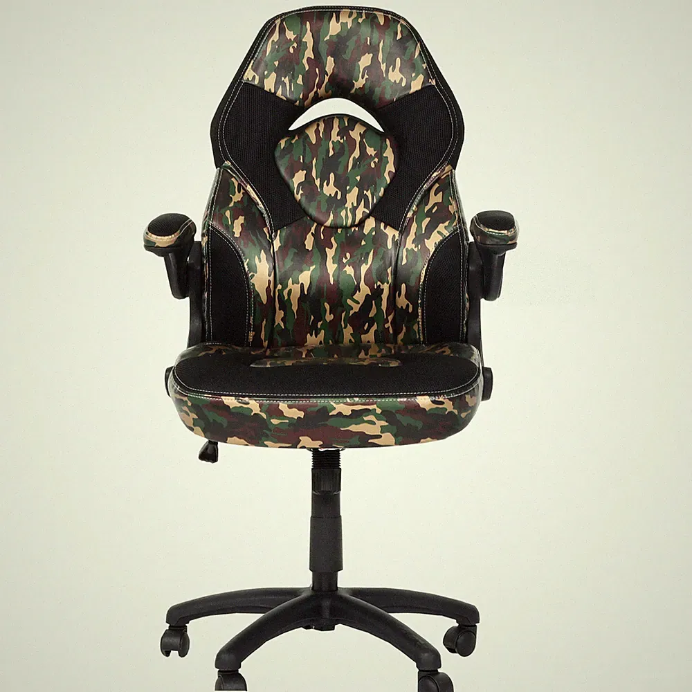 B-Ware Bürostuhl MCW-K13, Drehstuhl, ergonomisch, Kunstleder, camouflage-schwarz