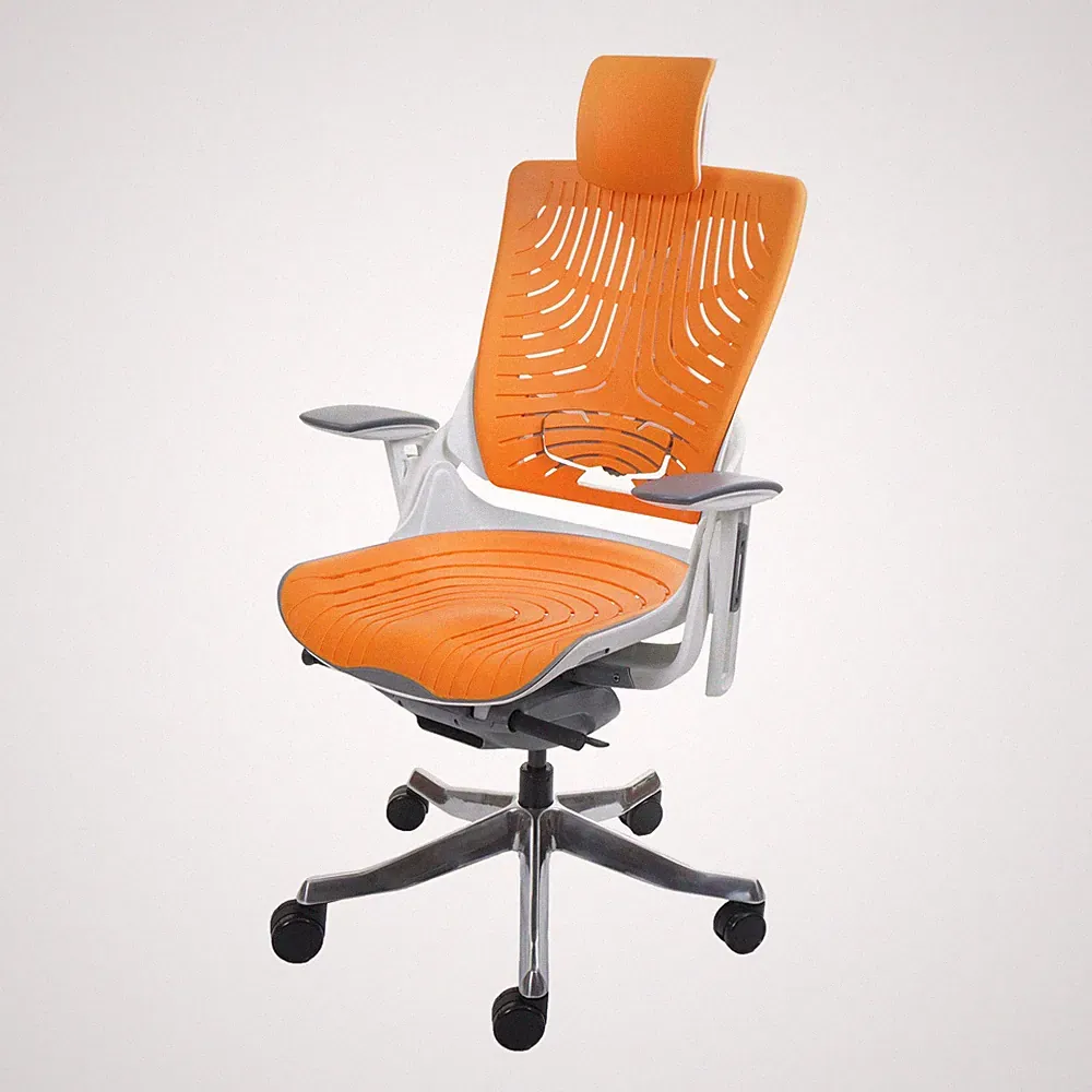 B-Ware Bürostuhl MERRYFAIR Wau 2b, Hartschale, ergonomisch, orange