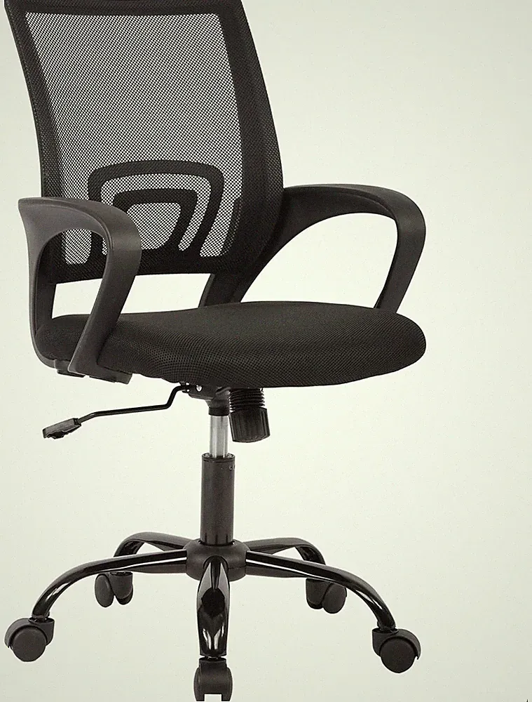 BestOffice Bürostuhl Ergonomisch Netzstoff höhenverstellbar kippbar Schwarz