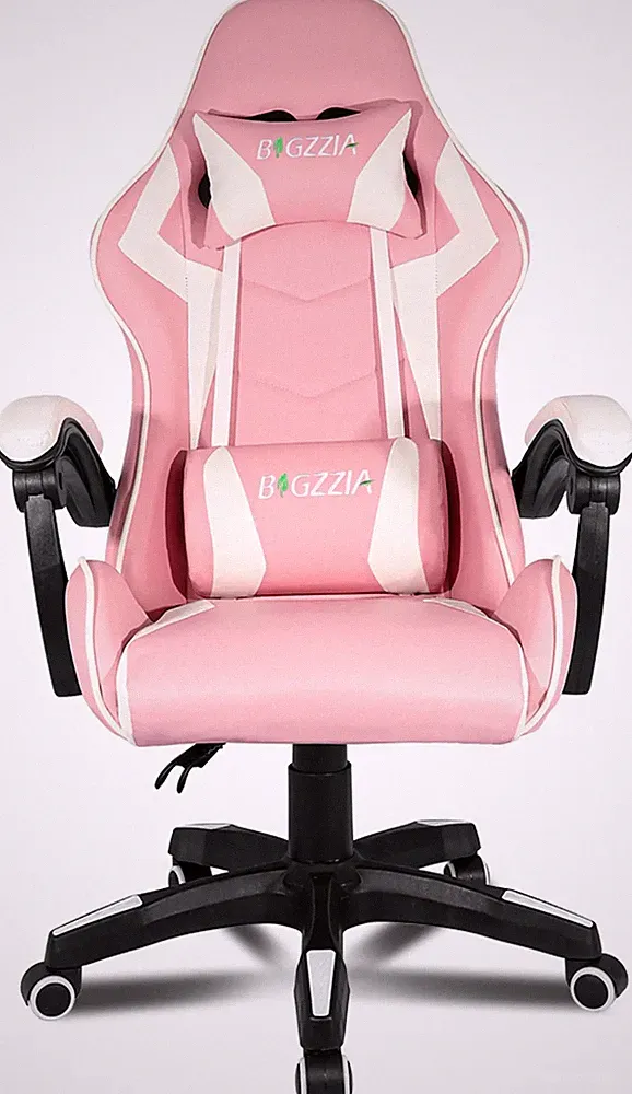 Bigzzia Ergonomischer Bürostuhl Gaming Stuhl Sessel Schreibtischstuhl Rosa NEU