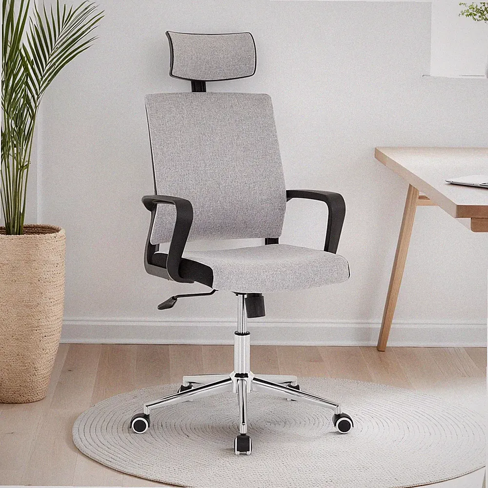 Bürodrehstuhl mit Kopfstütze Armlehnen ergonomischer Stuhl
