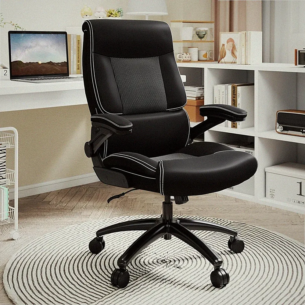 Bürostuhl 200kg Chefsessel ergonomisch höhenverstellbar schwarz Büro