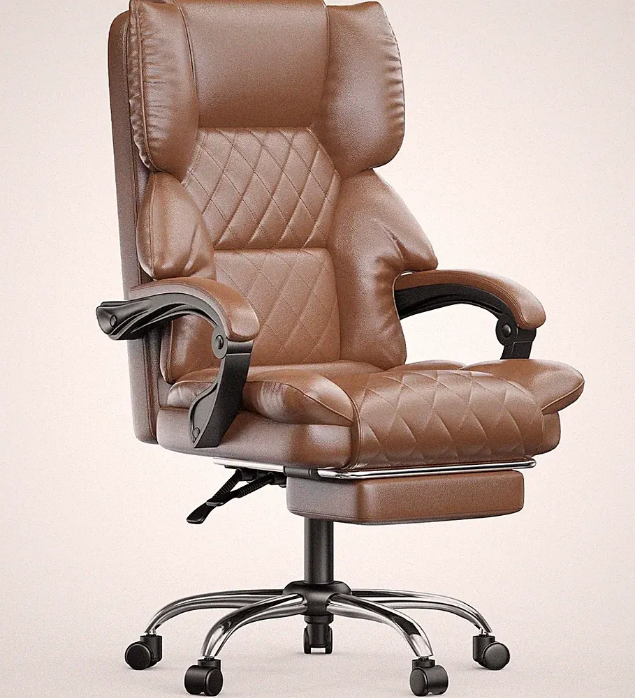 Bürostuhl Chefsessel Arbeitsstuhl Ergonomischer Stuhl mit Fußstütze 150kg