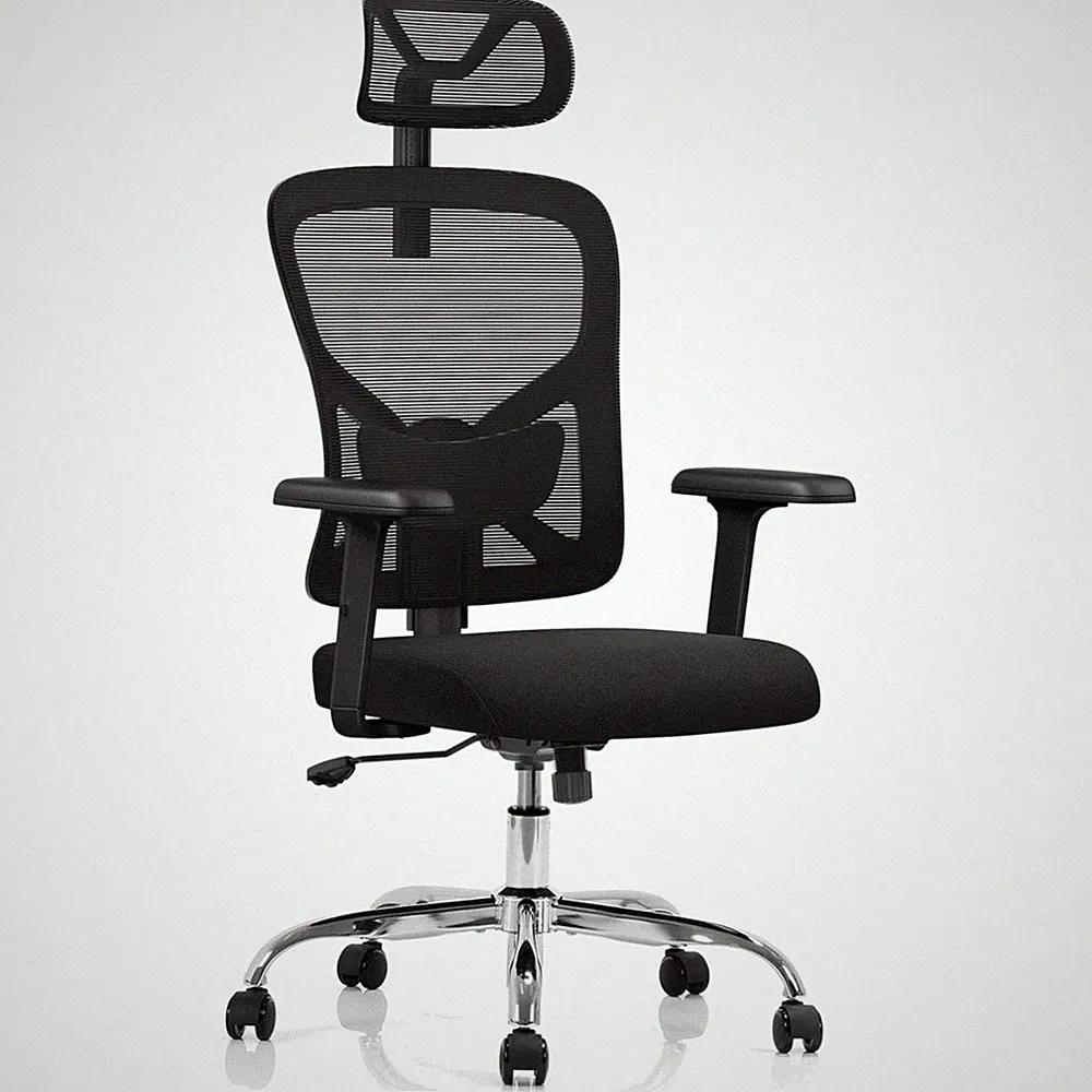 Bürostuhl Chefsessel Ergonomisch Netz Mesh Memory-Schaum Homeoffice