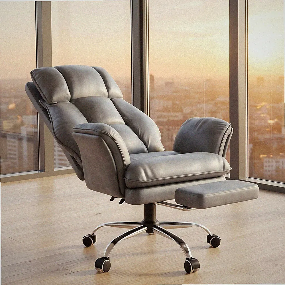 Bürostuhl Chefsessel Schreibtischstuhl Ergonomischer Gaming stuhl PU-Leder 150KG