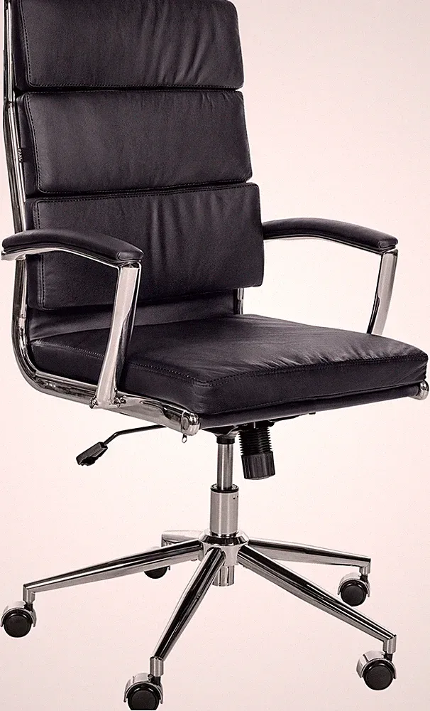 Bürostuhl Cleveland Ergonomisch Höhenverstellbar Chefsessel Chromgestell Lehne