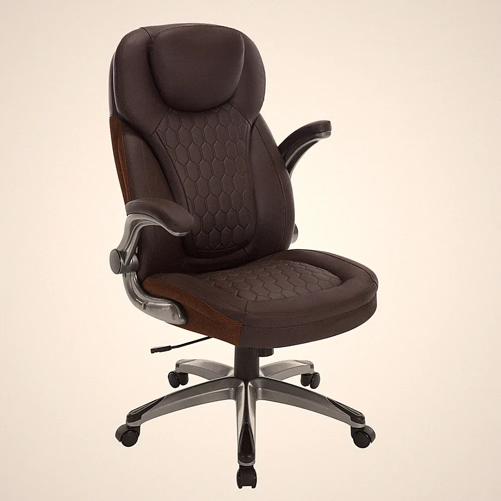 Brauner Ergonomischer Bürostuhl