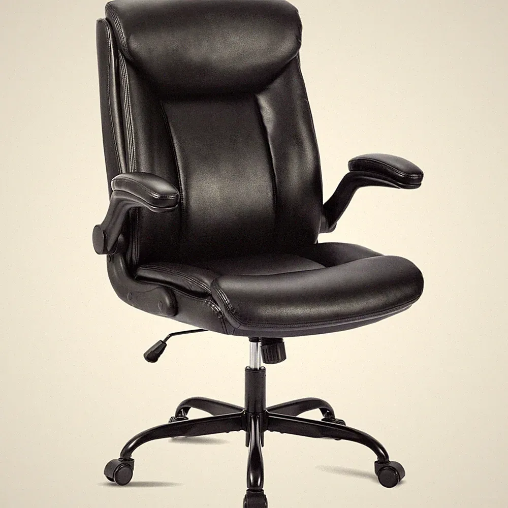 Bürostuhl Drehstuhl Ergonomisch höhenverstellbar Wippfunktion Schwarz