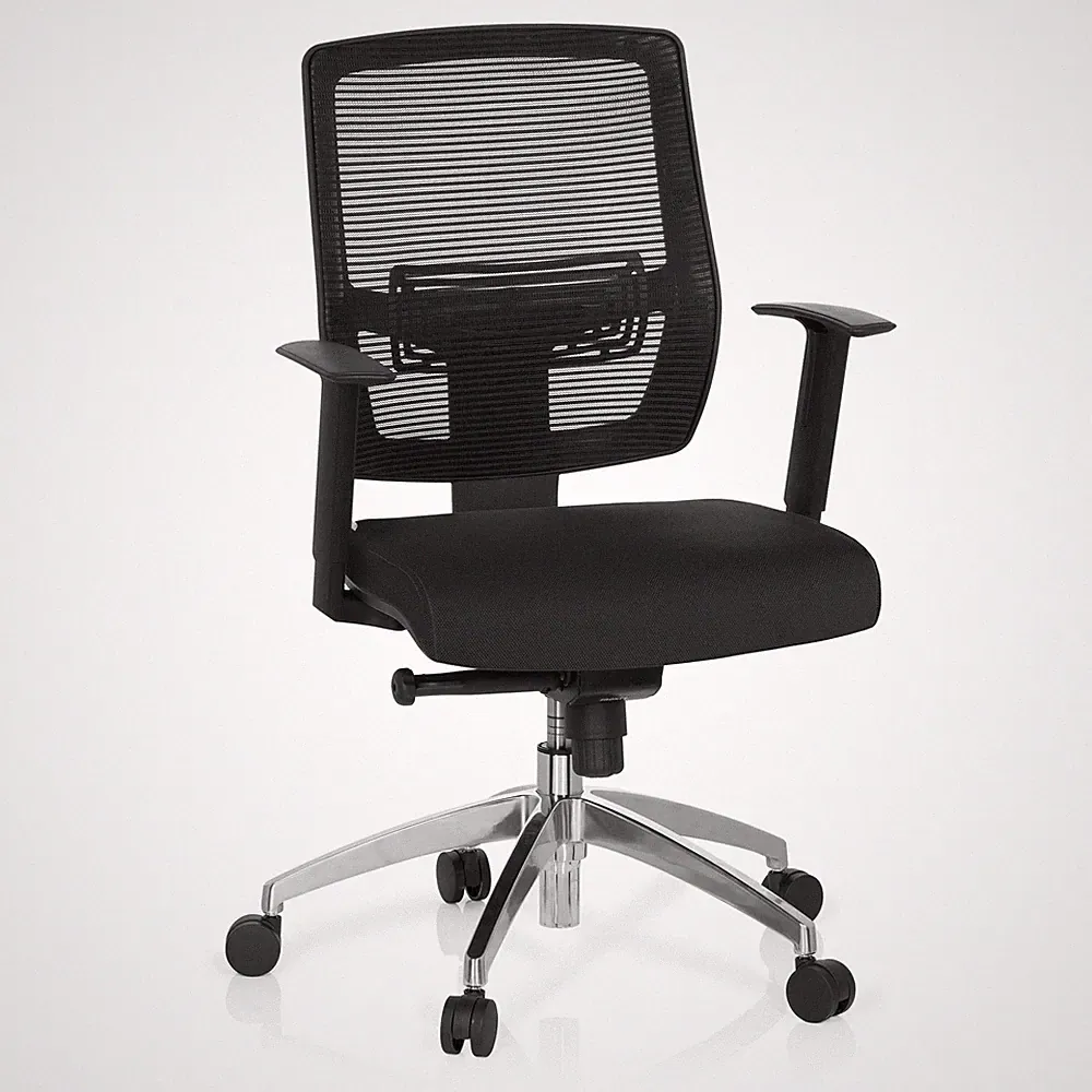 Bürostuhl Drehstuhl ergonomisch NET 90 Mesh Rücken Stoff Sitz hjh OFFICE