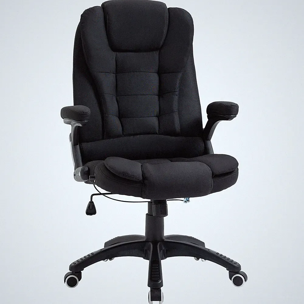 Bürostuhl Drehstuhl ergonomisch Schaumstoff Kunststoff leinenartiges Renoviert