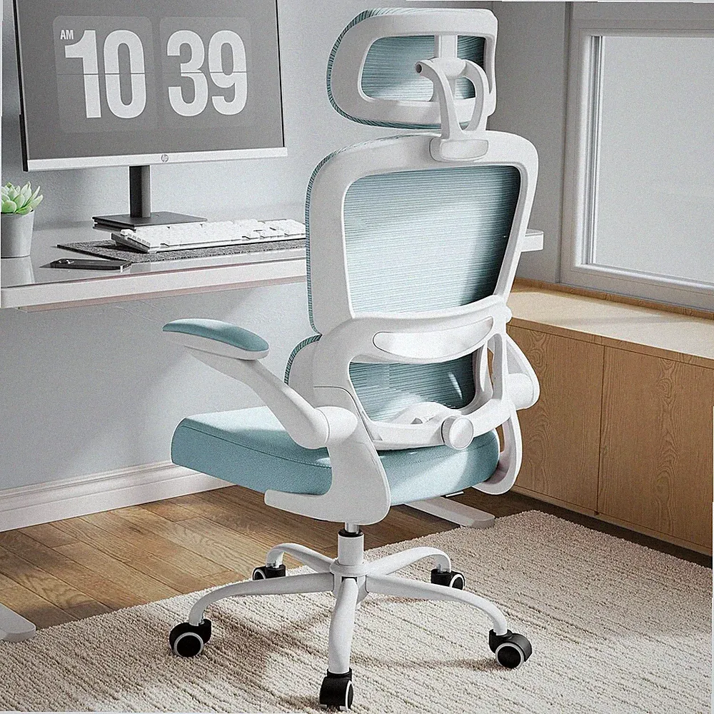Bürostuhl Ergonomisch 150kg See Blau Gaming Office Stuhl Schreibtischstuhl