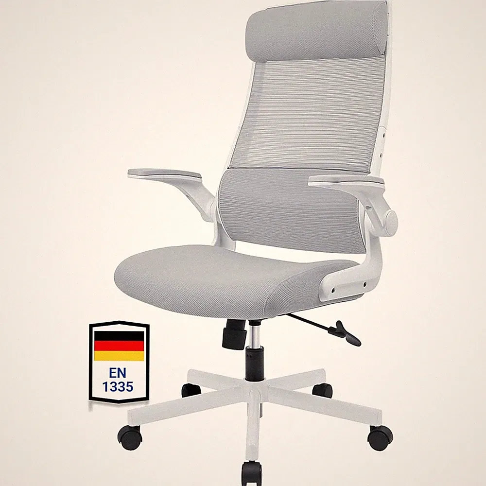 Bürostuhl Ergonomisch Bü chairs mit Kopfstütze Mesh Armlehnen Wippfunktion
