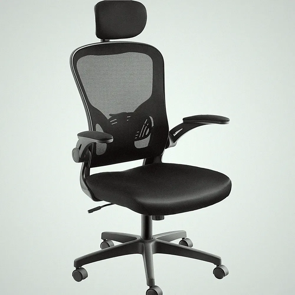 Bürostuhl Ergonomisch Chefsessel Kopfstütze Drehstuhl Schreibtischstuhl PC Stuhl