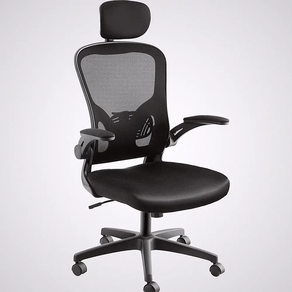 Bürostuhl Ergonomisch Chefsessel Kopfstütze Drehstuhl Schreibtischstuhl PC Stuhl