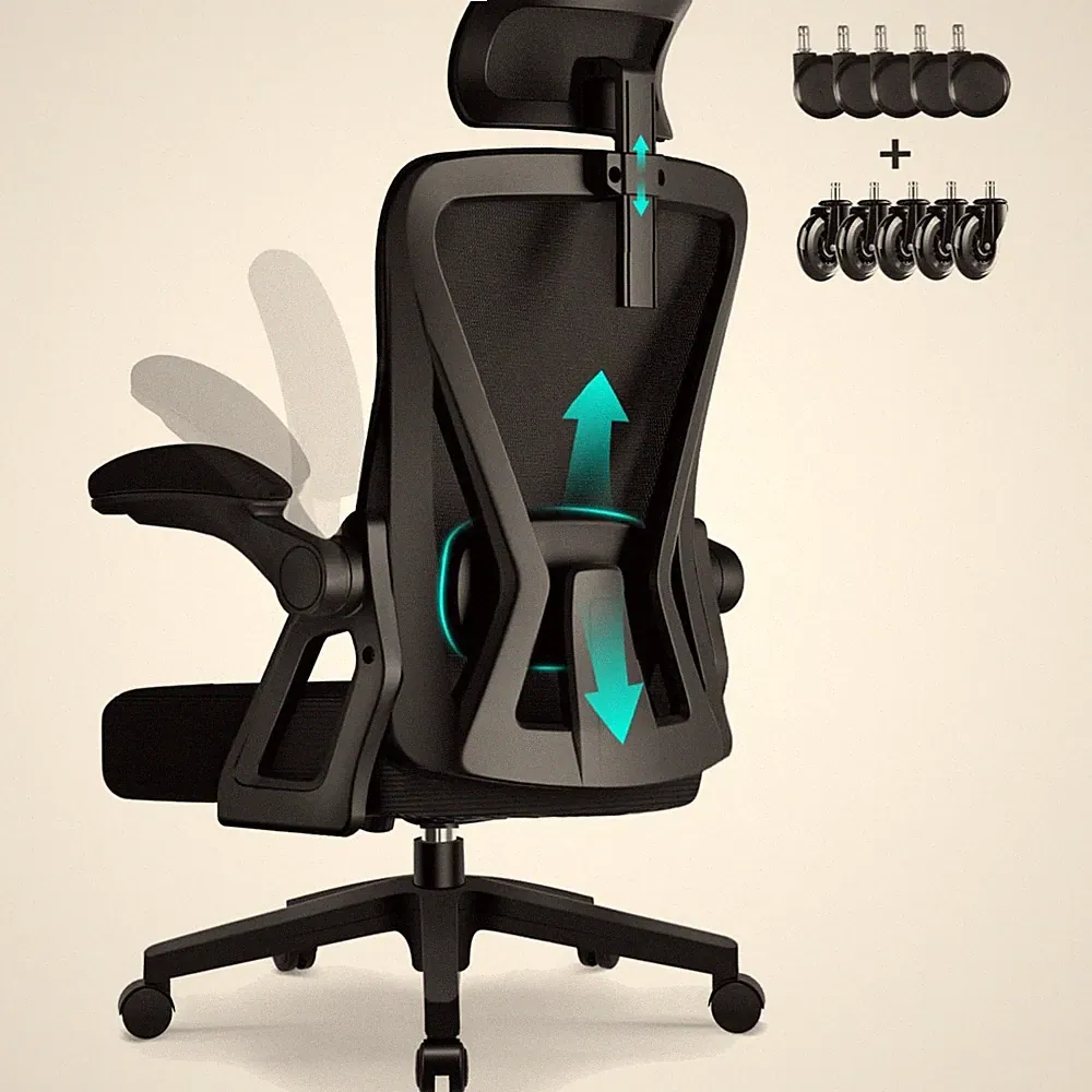 Bürostuhl Ergonomisch Chefsessel Wippfunktion Kippposition bis 135°