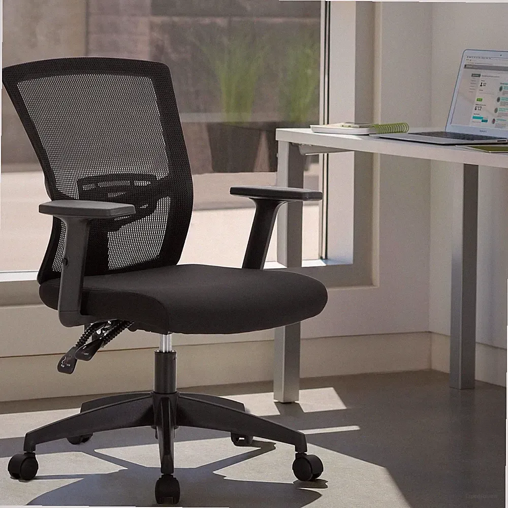 Bürostuhl Ergonomisch Computerstuhl mit Mesh Rückenlehne verstellbare Armlehnen