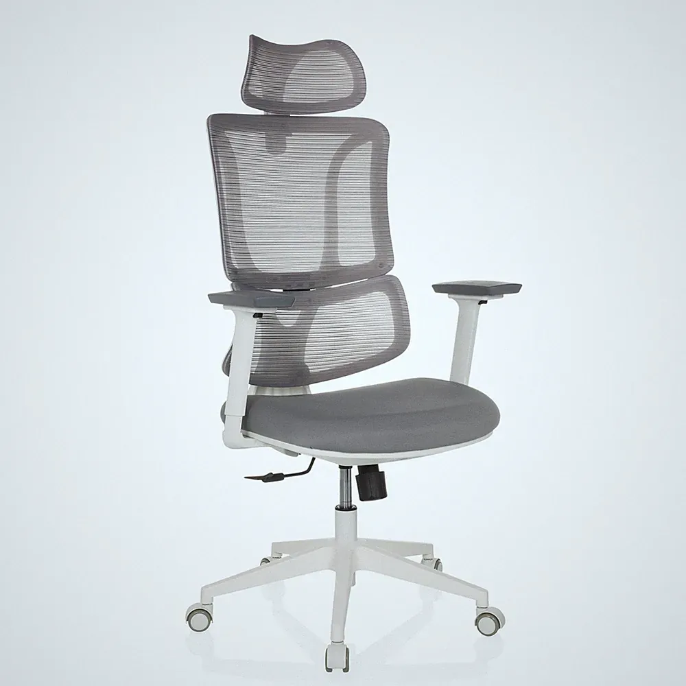 Bürostuhl ergonomisch Drehstuhl Chefsessel mit Kopfstütze Netz hjh OFFICE
