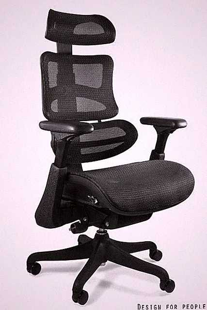 Bürostuhl ergonomisch Drehstuhl Chefsessel Schreibtischstuhl Netz Mit Fußstütze