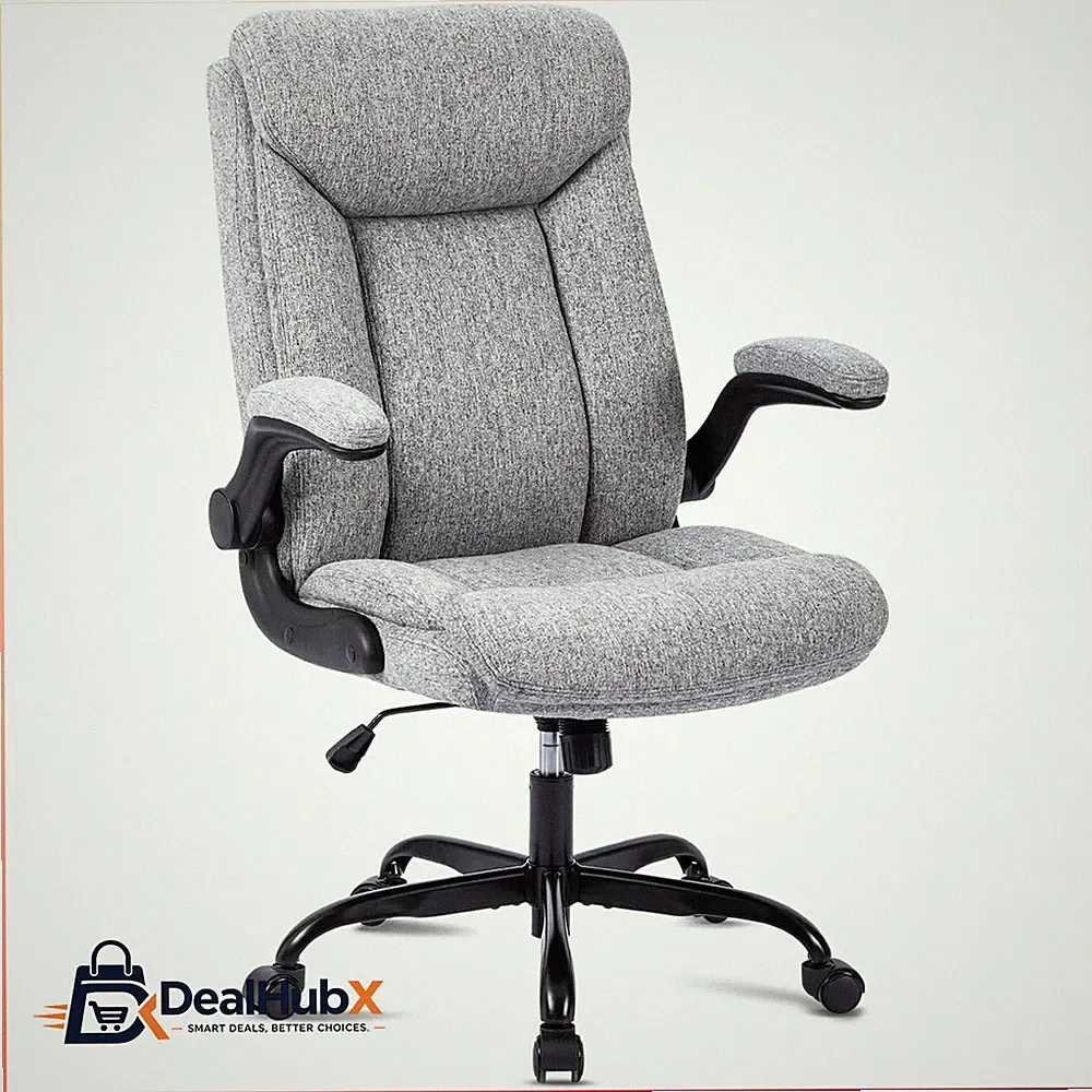 Bürostuhl Ergonomisch Drehstuhl Grau für Schreibtisch Home Office