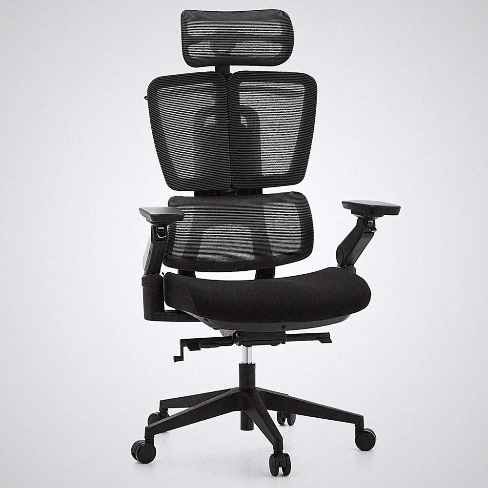 Bürostuhl ergonomisch Mesh Rücken Sitz gepolstert tiefenverstellbar hjh OFFICE