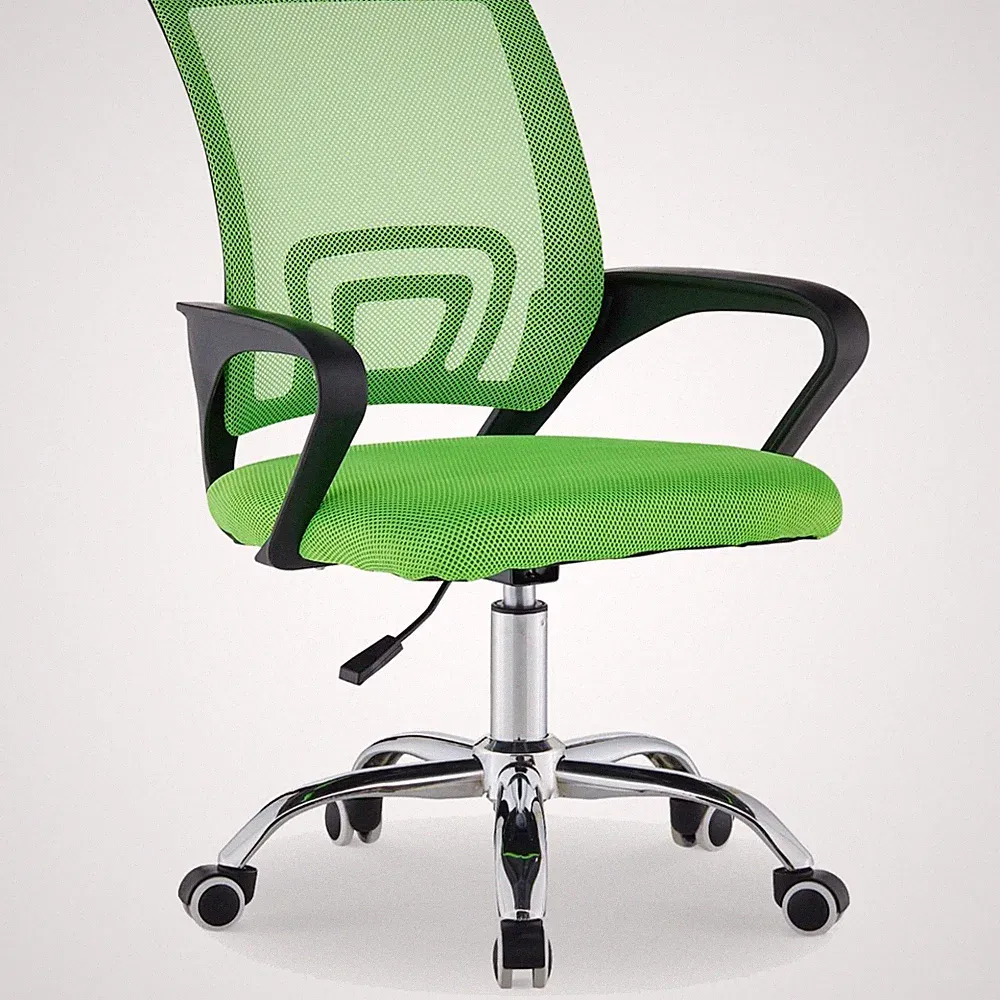 Bürostuhl ergonomisch Netzstoff 50x50x84cm, 43cm Sitzhöhe, Grün, Tukailai