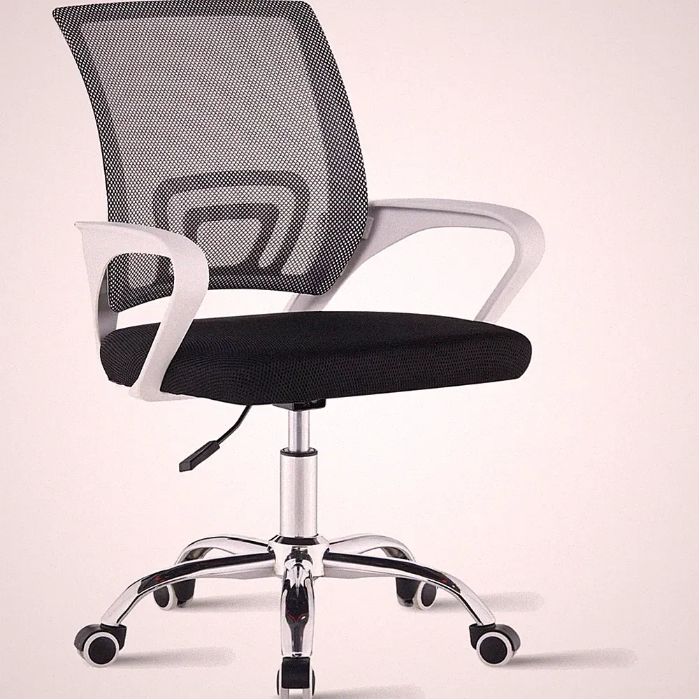 Bürostuhl Ergonomisch Netzstoff Drehbar Höhenverstellbar Chefsessel Weiß