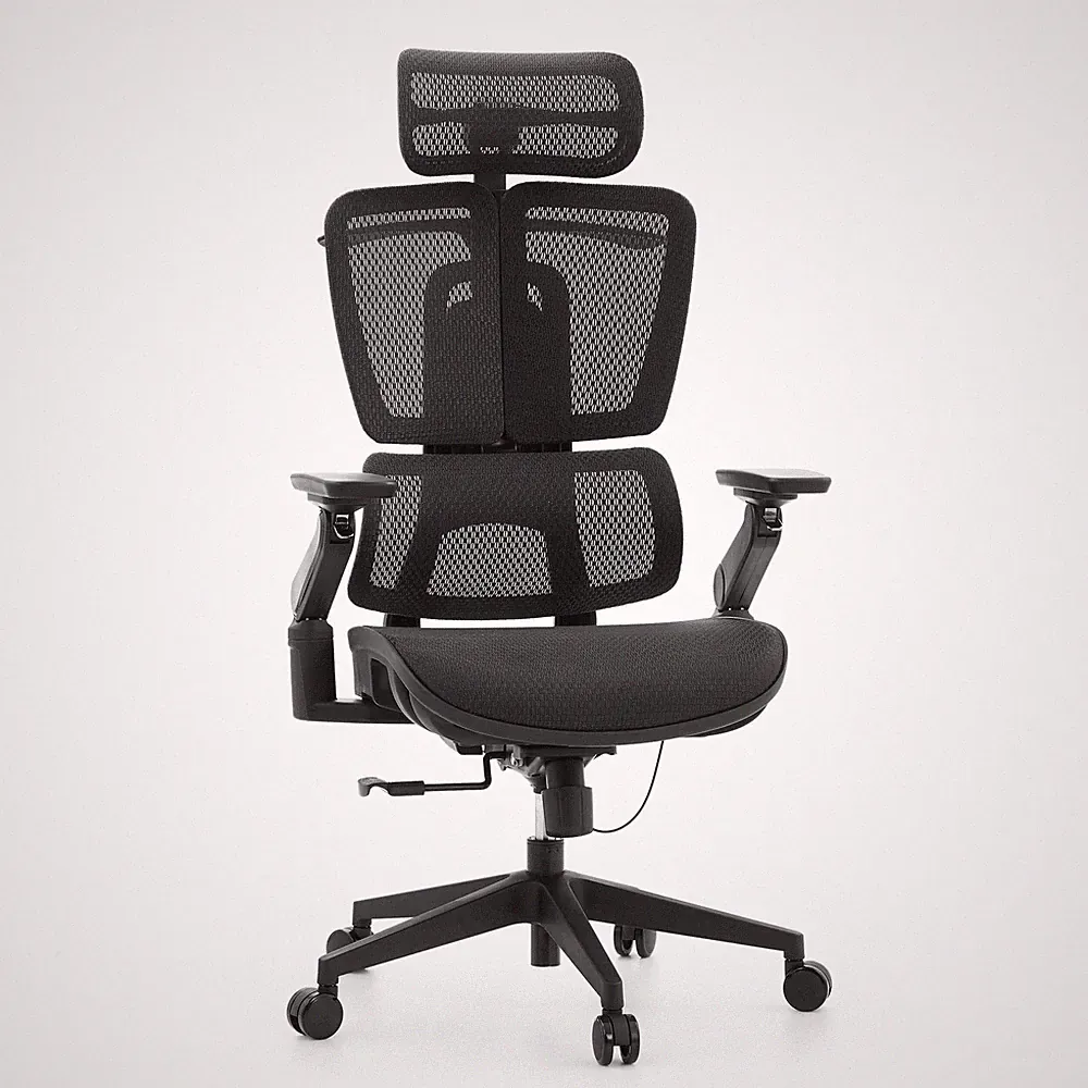 Bürostuhl ergonomisch Nylon Bezug Sitz gepolstert tiefenverstellbar hjh OFFICE