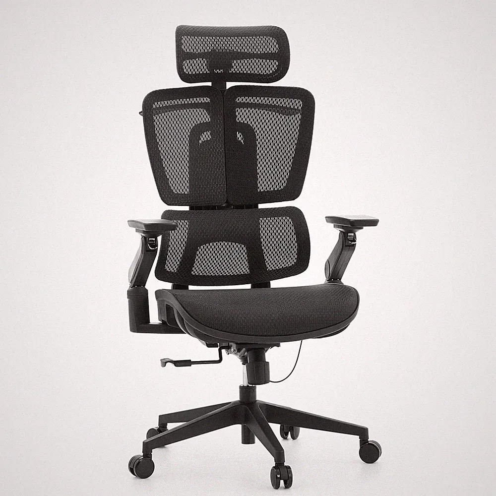 Bürostuhl ergonomisch Nylon Bezug Sitz gepolstert tiefenverstellbar hjh OFFICE