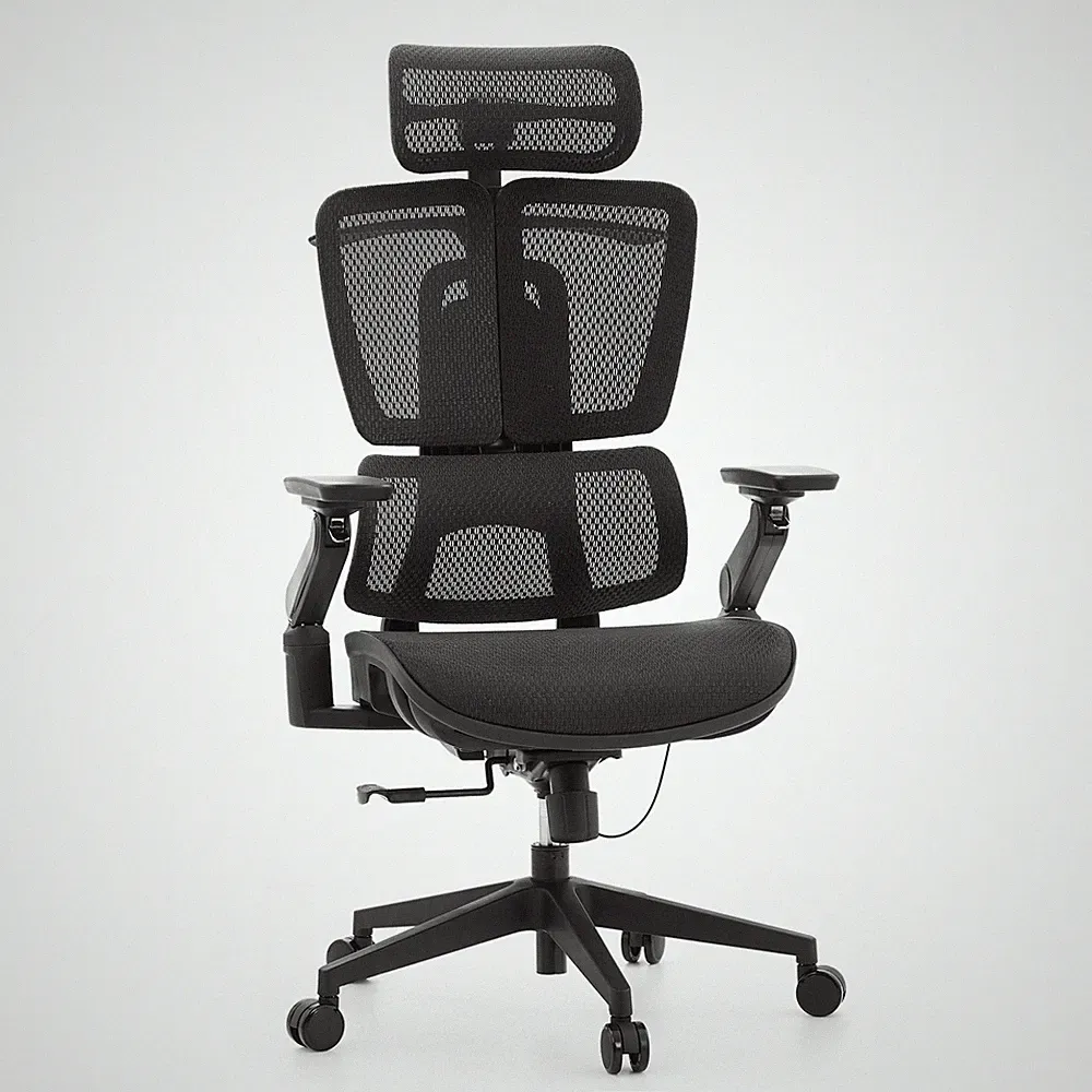 Bürostuhl ergonomisch Nylon Bezug Sitz gepolstert tiefenverstellbar hjh OFFICE