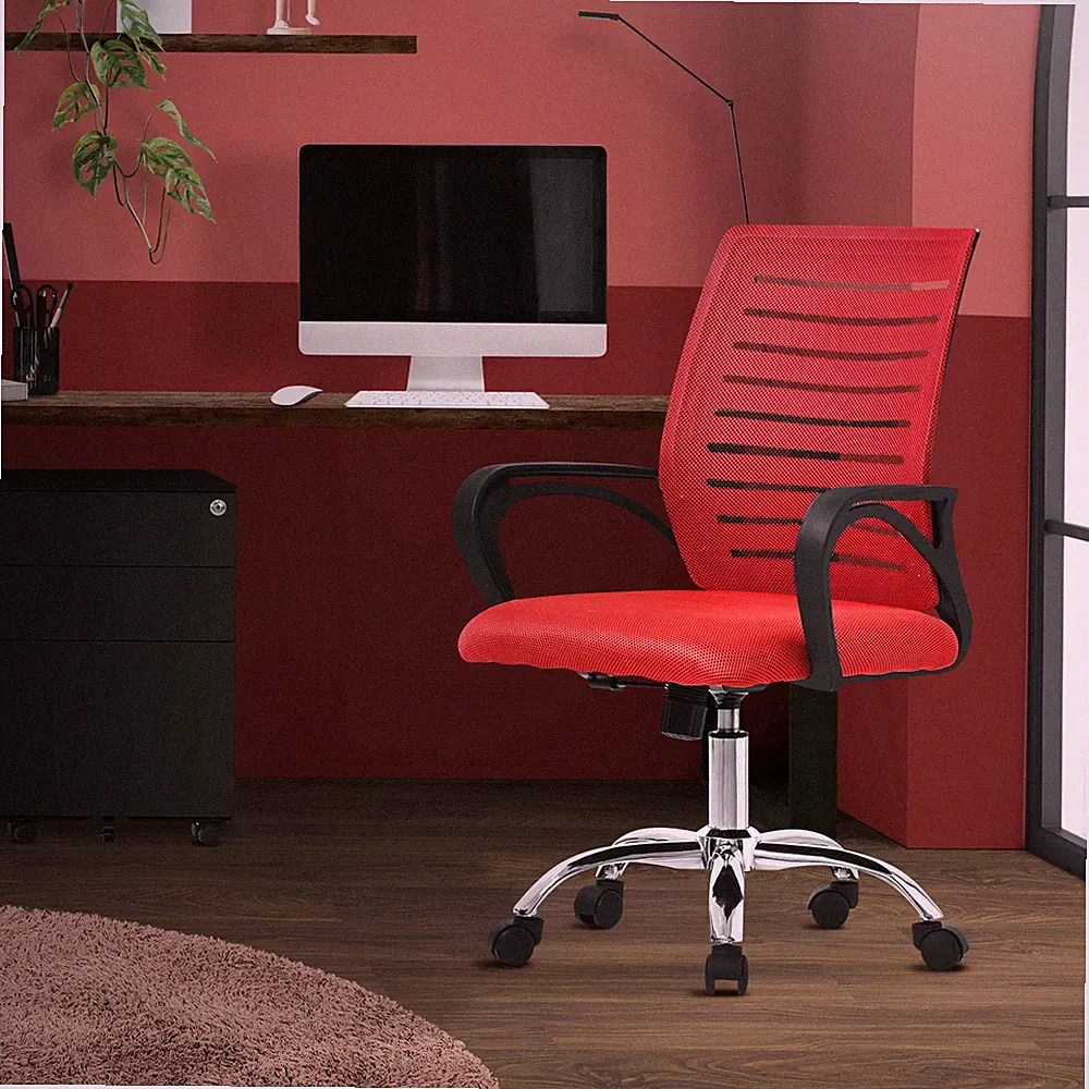 Bürostuhl Ergonomisch Schreibtischstuhl Computerstuhl Drehstuhl Gaming Stuhl Rot