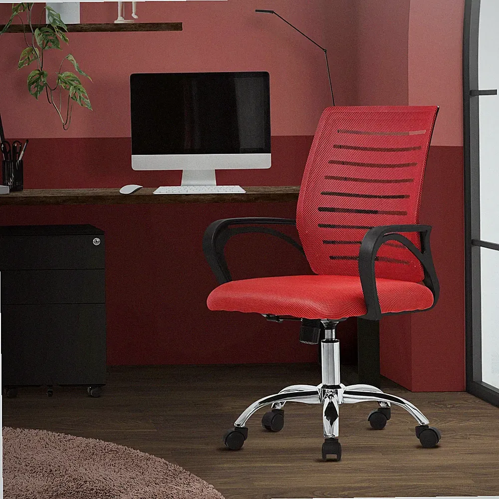 Bürostuhl Ergonomisch Schreibtischstuhl Computerstuhl Drehstuhl Gaming Stuhl Rot