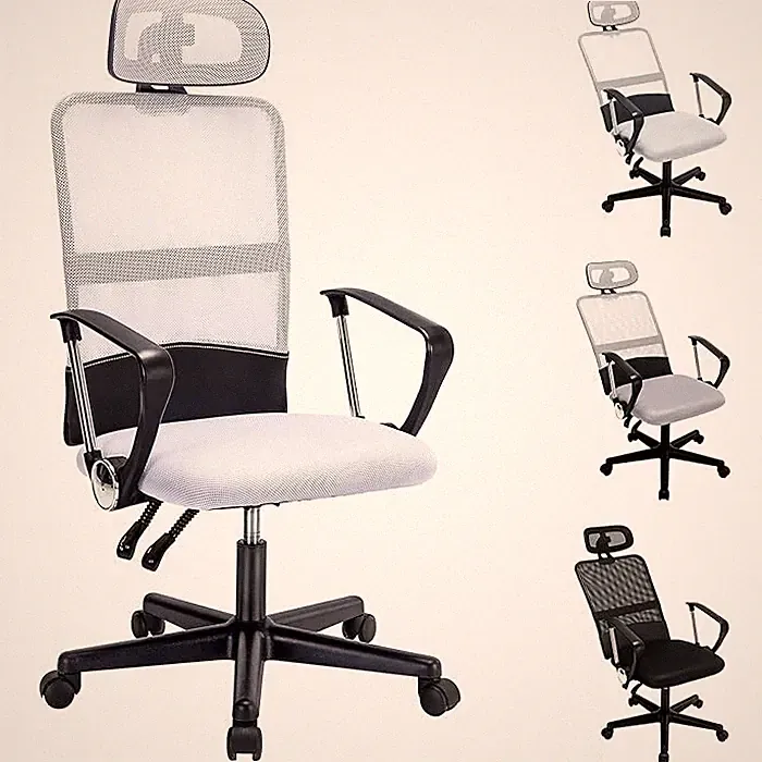 Weiße Bürostühle ergonomisch für Arbeiten