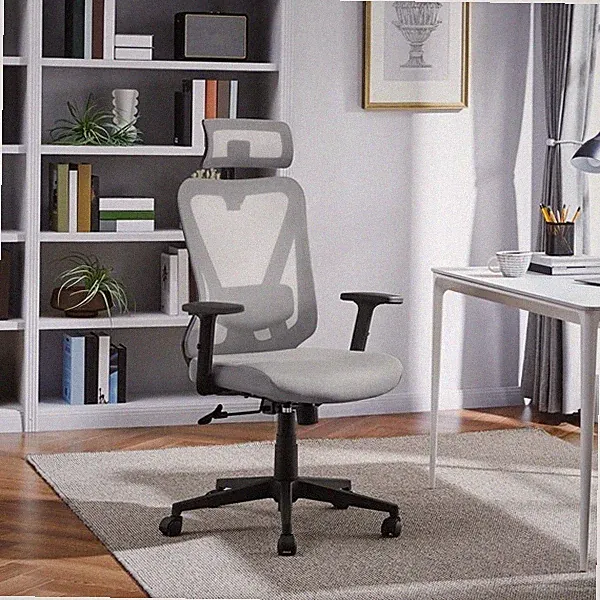 Bürostuhl Ergonomisch Schreibtischstuhl Drehstuhl Chefsessel aus Mesh Armlehnen