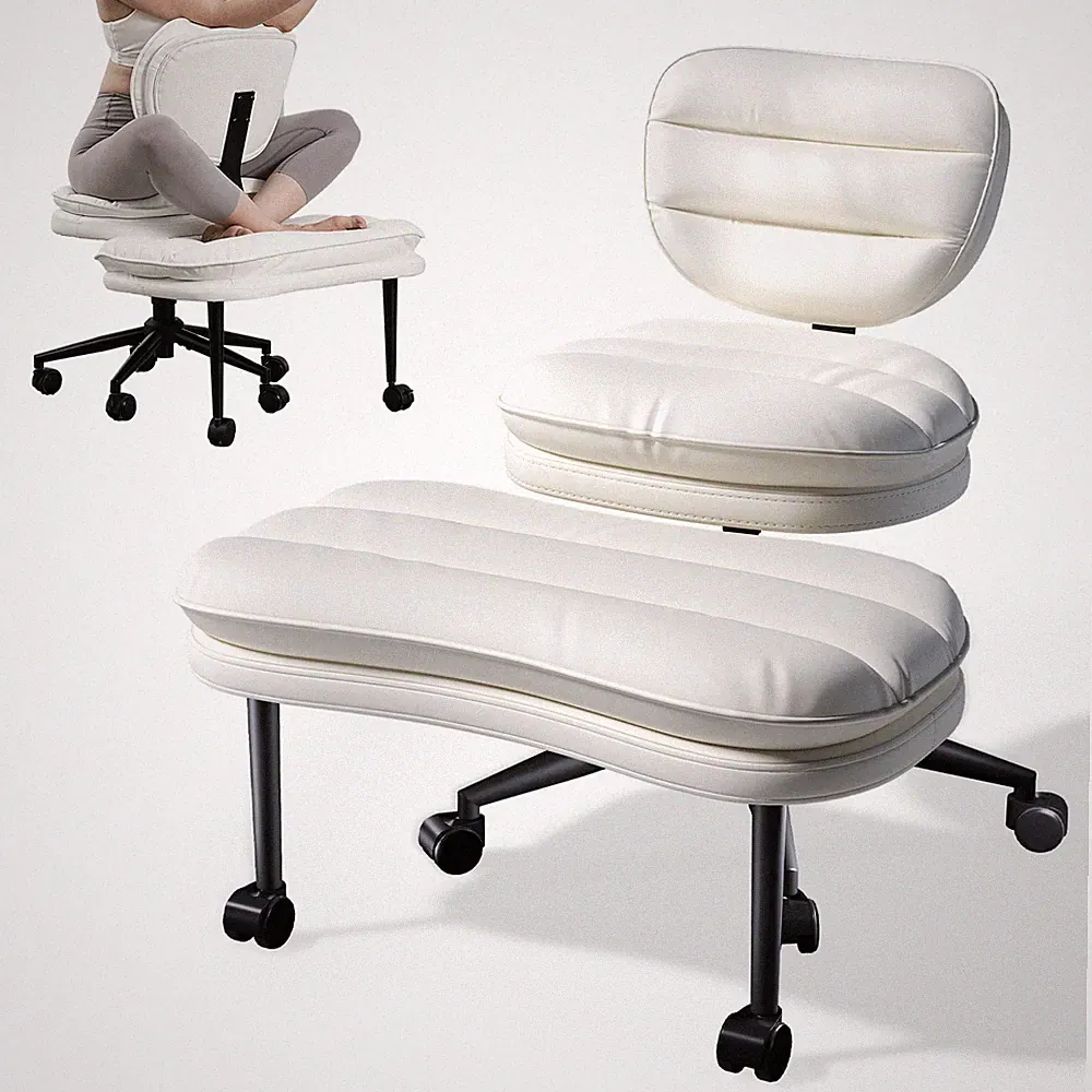Weißer Ergonomischer Bürostuhl