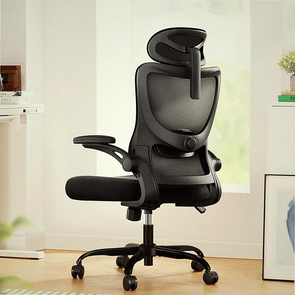 Bürostuhl Ergonomisch Schreibtischstuhl hat Verstellbarer Lordosenstütze Kopf...