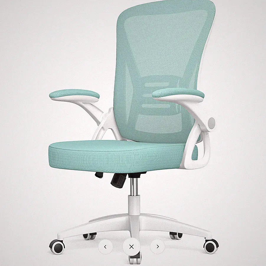 Bürostuhl ergonomisch Schreibtischstuhl höhenverstellbar Armlehnen klappbar Grün