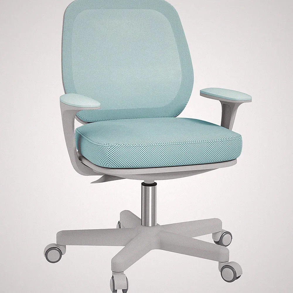 Bürostuhl, Ergonomisch Schreibtischstuhl mit Drehfunktion, Höhenverstellbar