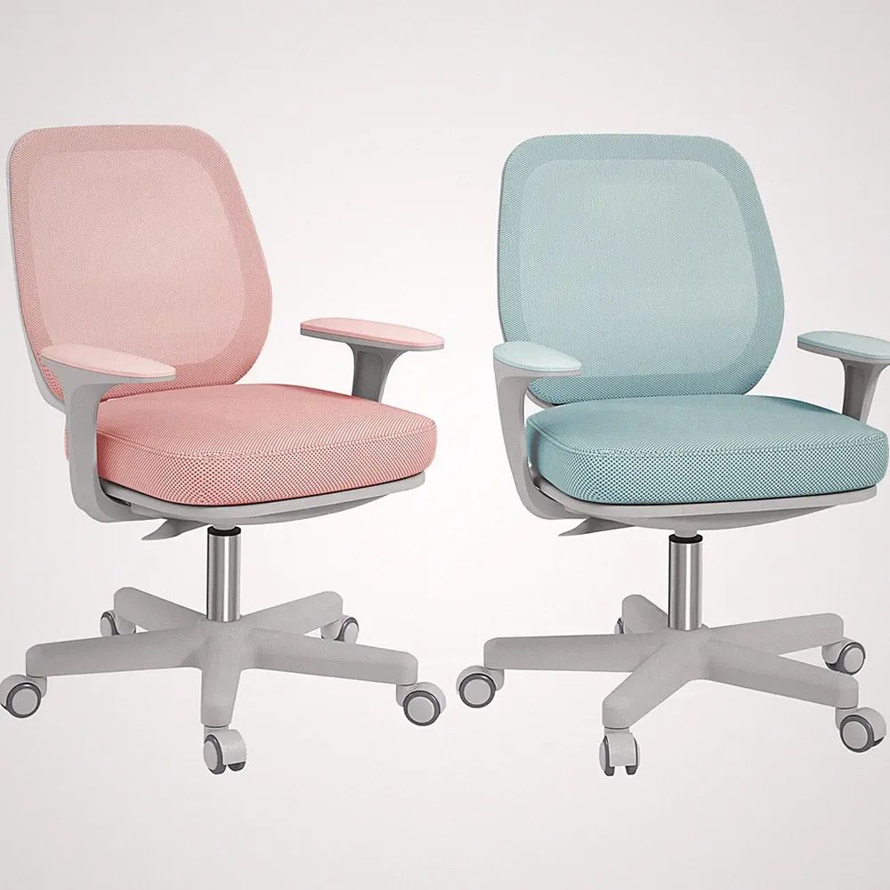Bürostuhl, Ergonomisch Schreibtischstuhl mit Drehfunktion, Höhenverstellbar