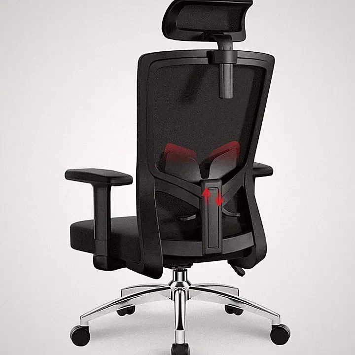 Bürostuhl Ergonomisch Schreibtischstuhl mit Verstellbarer Kopfstütze 150KG