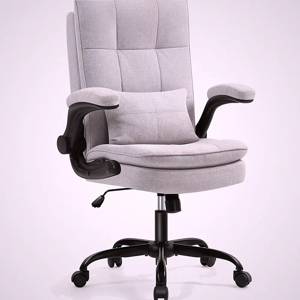 Bürostuhl Ergonomisch Schreibtischstuhl mit Wippfunktion hoher Rücken atmungs...