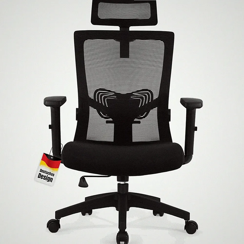 Bürostuhl ergonomisch verstellbar Mesh Wippfunktion bis 150kg Schreibtischstuhl
