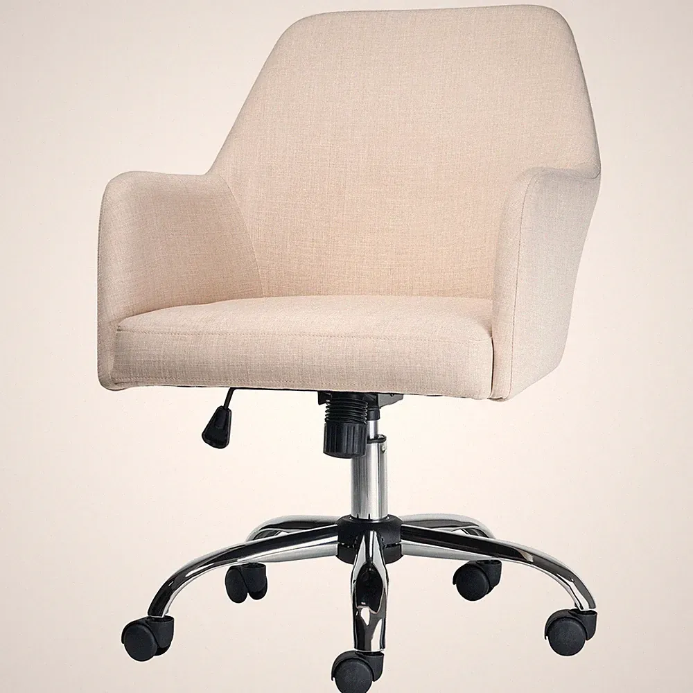Bürostuhl Ergonomischer 360° Drehstuhl, Freizeit beige Schreibtisch Beige