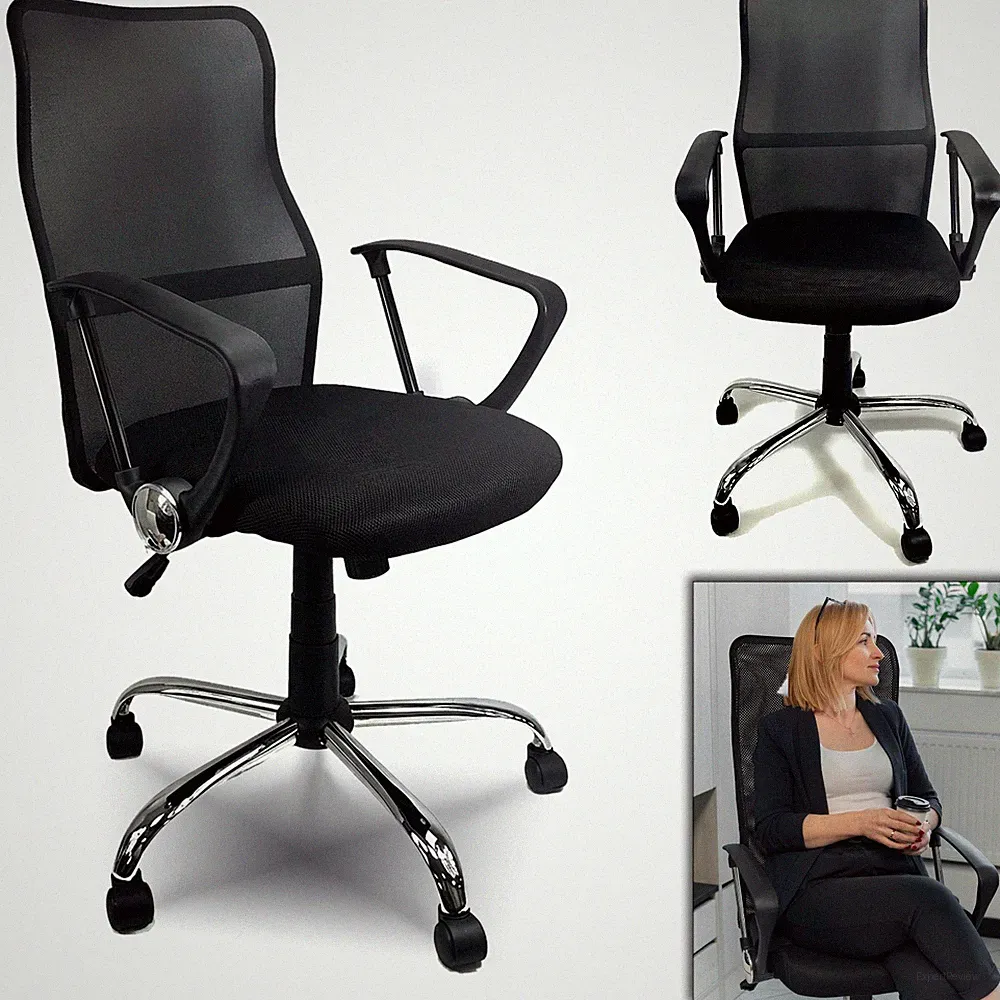Bürostuhl ergonomischer Drehstuhl Scheibtischstuhl Chefsessel Stuhl Netz Mesh