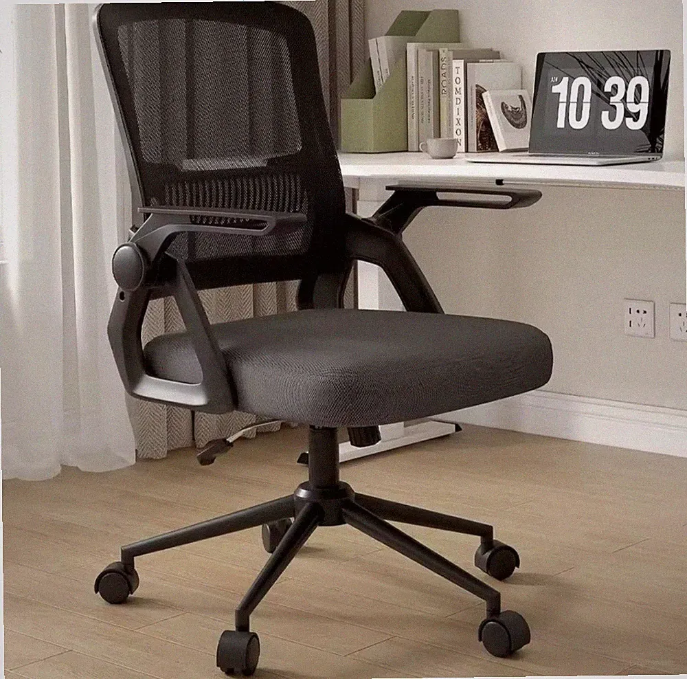 Bürostuhl Ergonomischer Mesh Flip-Up Arms Gaming Stuhl mit Mid Back Cushion...
